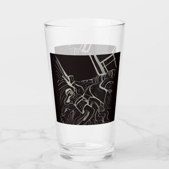 Father and Son Glass Cup Glas (Rückseite)