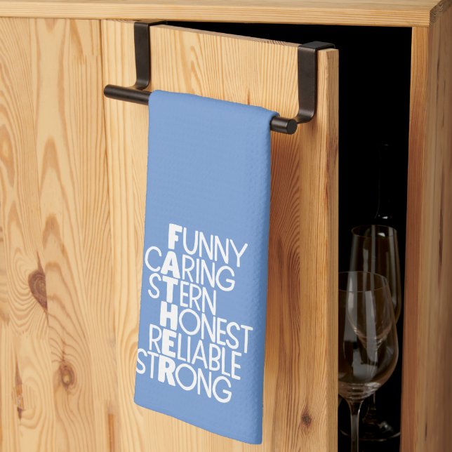 Father Attributes Crossword Art Geschirrtuch (Drittel gefaltet)