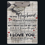 Father Birthday Geschenk | Brief an meinen Mann Klemmbrett<br><div class="desc">Es ist ein personalisiert perfektes Geschenk für ihn, deinen Vater, deinen Mann, deinen Freund. Es ist ideal Geschenke für alle Jahreszeiten. Diese Produkte eignen sich hervorragend für ein Picknick im Park, ein Snacken, ein Entspannen auf dem Sofa, eine Wanddekoration zum Zuhause oder als stilvolle Bettüberdecke. Weihnachtsgeschenk; Weihnachtsgeschenk St., Muttertag, Vatertag...</div>