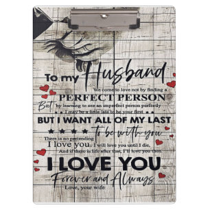 Father Birthday Geschenk Brief an meinen Mann Klemmbrett