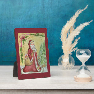 Father Christmas Art Decoration Plaque Fotoplatte