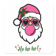 Father Christmas Frohe Weihnachtsaufkleber