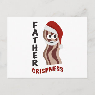 Father Crispness! Bacon Postkarte