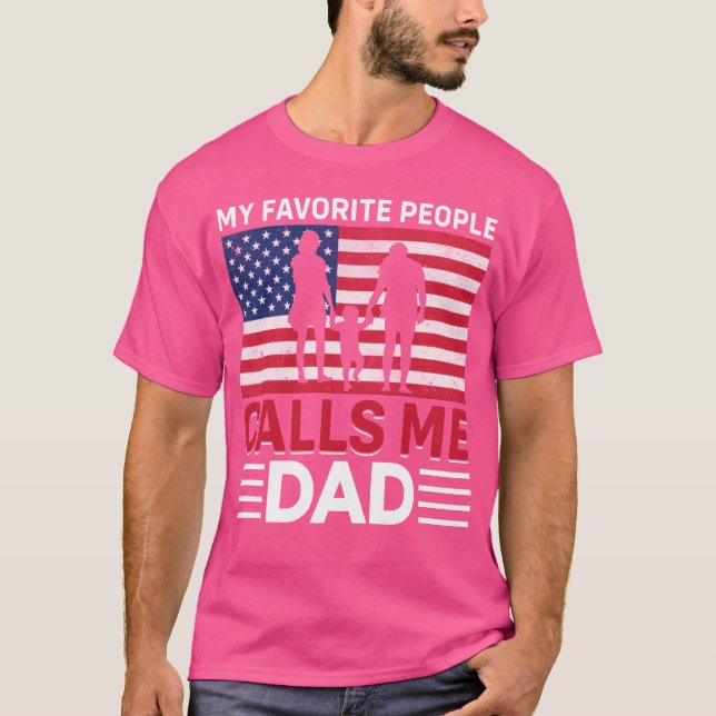 Father Dayee Geschenk Bestes für Vater Retro T-Shirt (Vorderseite)