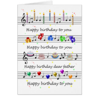 Father Funny Happy Birthday Song Sheet Music