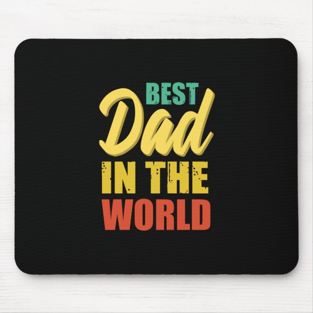 Father Gift | Bester Vater in der Welt Mousepad (Vorne)