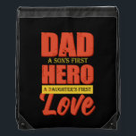 Father Gift | Dad Hero Love Sportbeutel<br><div class="desc">Father Gift | Dad Hero Love</div>