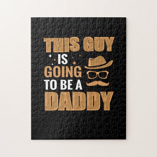 Father Gift | Dieser Typ wird ein Papa sein Puzzle (Vertikal)