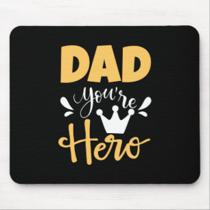 Father Gift Vater Sie sind Held Mousepad