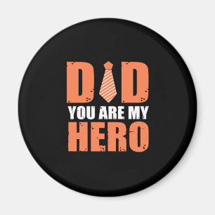 Father Gift Vater Sie sind mein Held Magnet