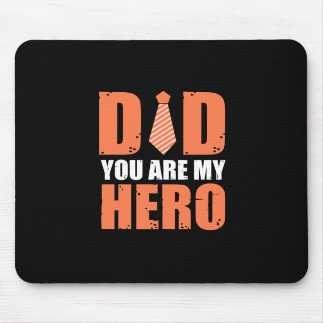 Father Gift | Vater Sie sind mein Held Mousepad (Vorne)