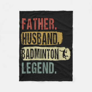 Father Husband Badminton Legend Badminton Vater Fa Fleecedecke