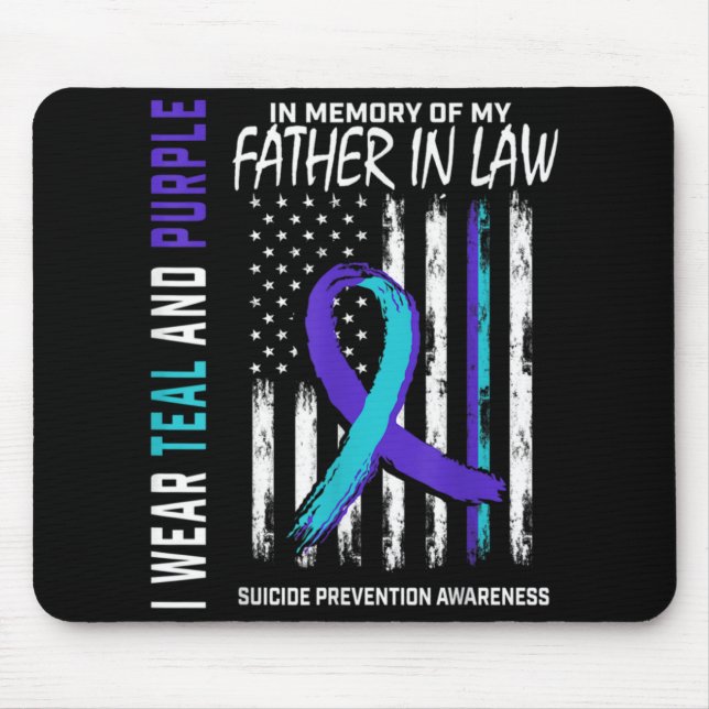 Father In Law Suicide Awareness Prevention America Mousepad (Vorne)