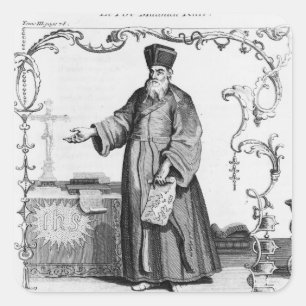 Father Matteo Ricci Quadratischer Aufkleber