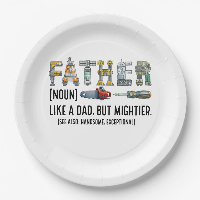 Father Noun Pappteller (Vorderseite)