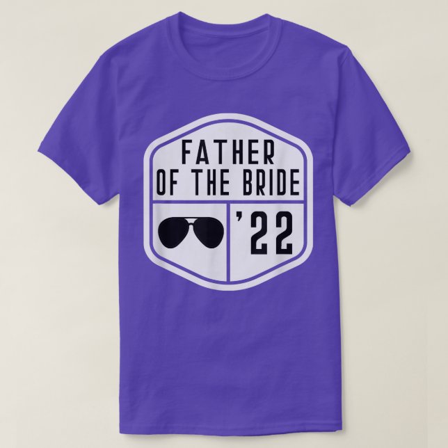 Father of the Bride Est 2022 Bachelor Wedding Dad  T-Shirt (Design vorne)