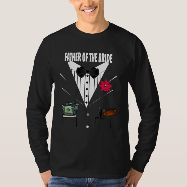 Father of the Bride Tuxedo Wedding Sample Group T-Shirt (Vorderseite)