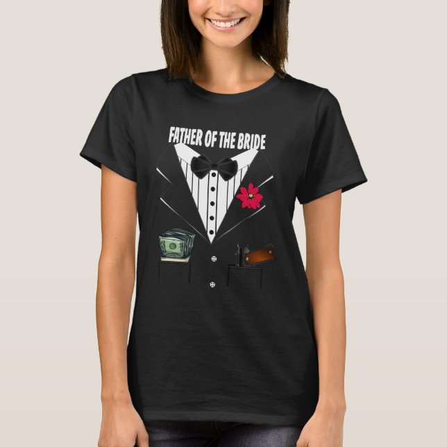 Father of the Bride Tuxedo Wedding Sample Group T-Shirt (Vorderseite)