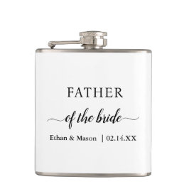 Father Photo Collage Custom Giant Flachmann