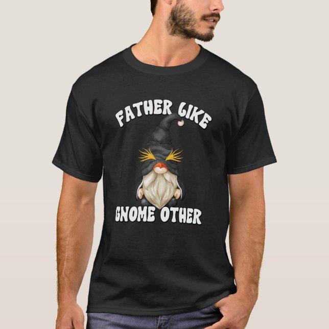 Father Quote For Men And Gnome Cute Penguin Dad T-Shirt (Vorderseite)