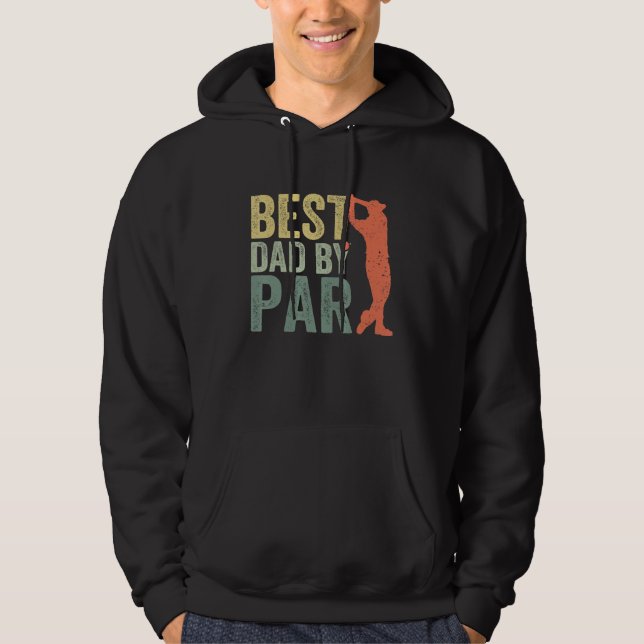 Father s Day Best Dad By Par Golfer Daddy  Golf Hoodie (Vorderseite)