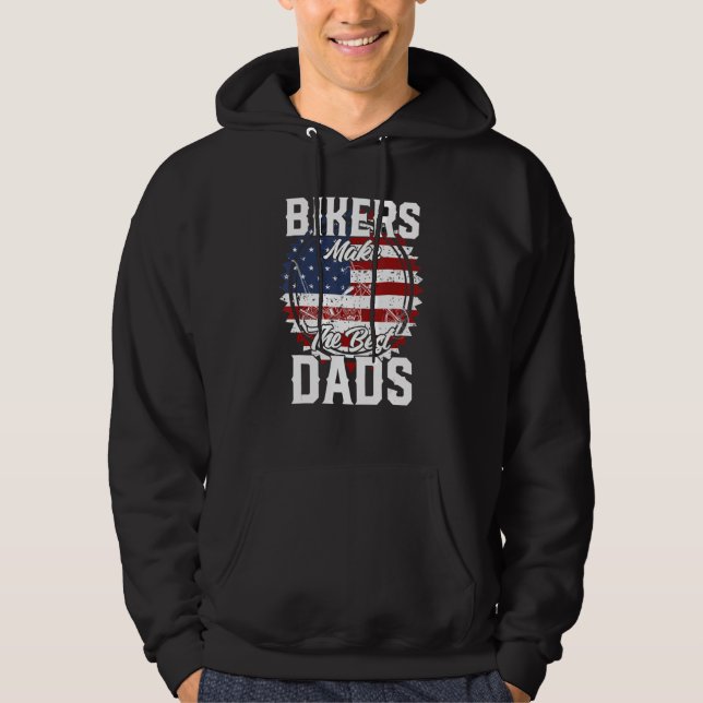 Father s Day Biker Custom Chopper Motorcycle Hoodie (Vorderseite)