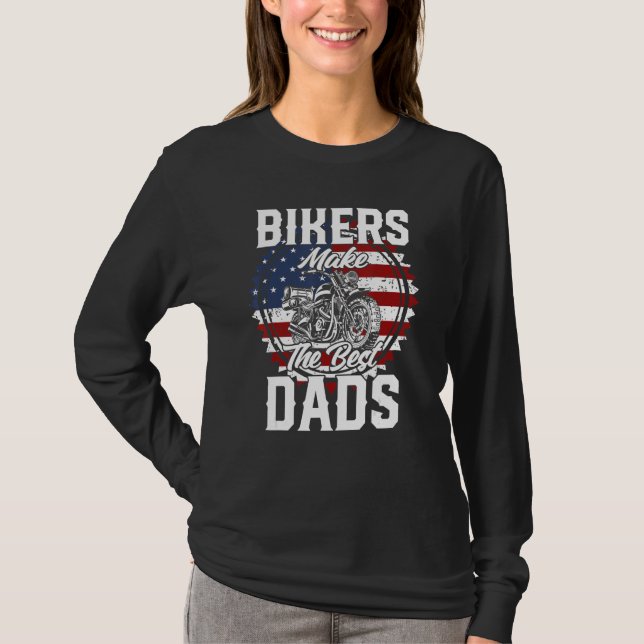 Father s Day Biker Modern Touring Road Motorcycle T-Shirt (Vorderseite)
