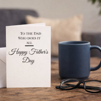 Father’s Day Card for Dad Minimal Elegant Karte