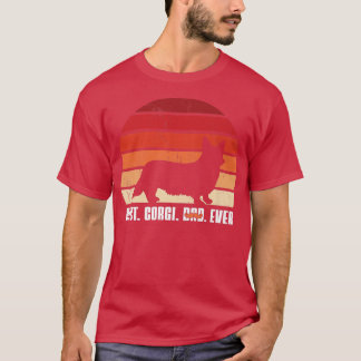 Father’s Day Corgi Dog Lover Retro Best Corgi Da T-Shirt