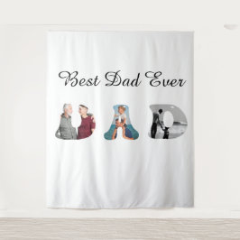 Father’s Day Gift for Dad \ Best Dad Ever Wandteppich