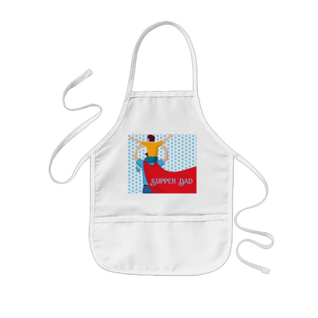 Father’s Day Gift for Supper Dad Apron Kinderschürze (Vorne)