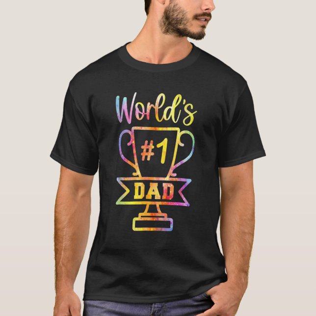 Father s Day Number 1 Dad No 1 Father Appreciation T-Shirt (Vorderseite)