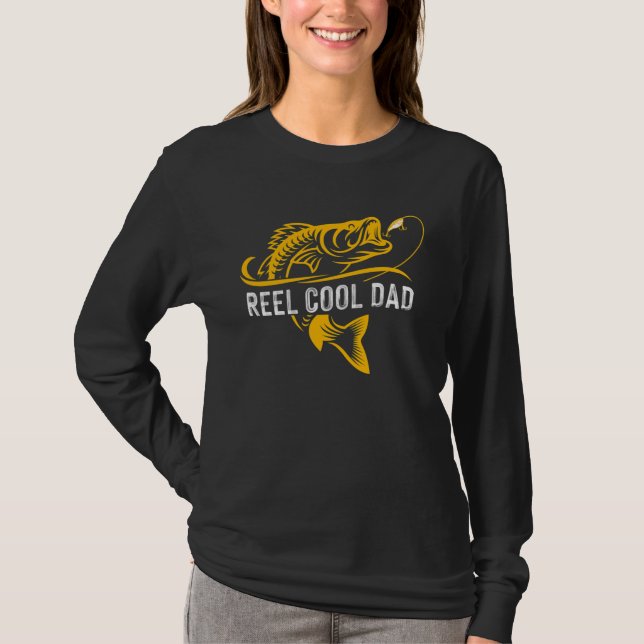 Father s Day  Reel Cool Dad Fishing Dad Daddy Fath T-Shirt (Vorderseite)