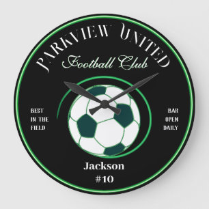 Father’s Day Soccer Football Club Bar Wall Clock Große Wanduhr