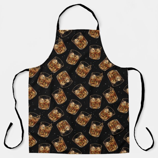 Father’s Day Whiskey Lover Apron for Dad Schürze (Vorderseite)
