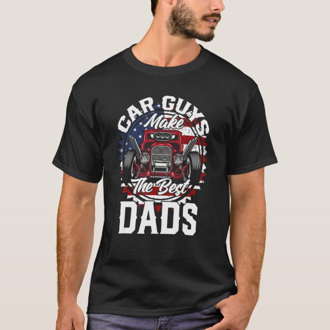 Father s Day Wild Custom Hot Rod T-Shirt (Vorderseite)