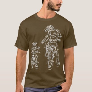 Father Son Dirt Bike Reiten MX Motocross Biker T-Shirt