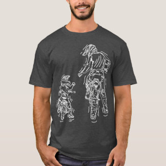 Father Son Dirt Bike Reiten MX Motocross Biker T-Shirt