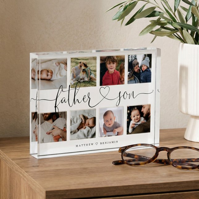 Father Son Heart Script | Foto Grid Collage (Von Creator hochgeladen)