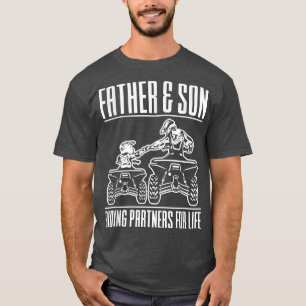 Father & Son Riding Partners For Life Father Dad D T-Shirt