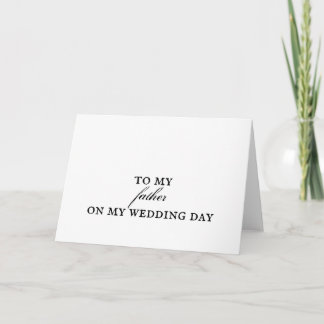 Father Wedding Thank You Card Karte