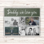 Father with Kids and Family Dad 6 Photo Collage Puzzle<br><div class="desc">Father with Kids and Family Dad 6 Photo Collage puzzle. Collage of 6 photos, father`s name with a sweet message in a trendy script and names of children overlaying the images. Add your 6 favorite family photos. Lovely keepsake and a gift for a birthday, Father`s Day or Christmas for a...</div>