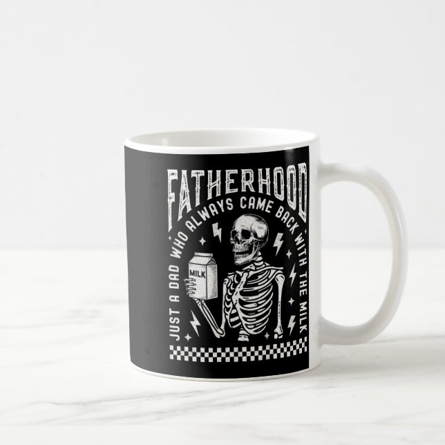 Fatherhood Just A Dad Who Came Back With The Milk  Kaffeetasse (Rechts)