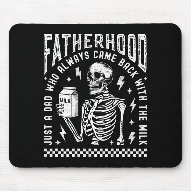 Fatherhood Just A Dad Who Came Back With The Milk  Mousepad (Vorne)