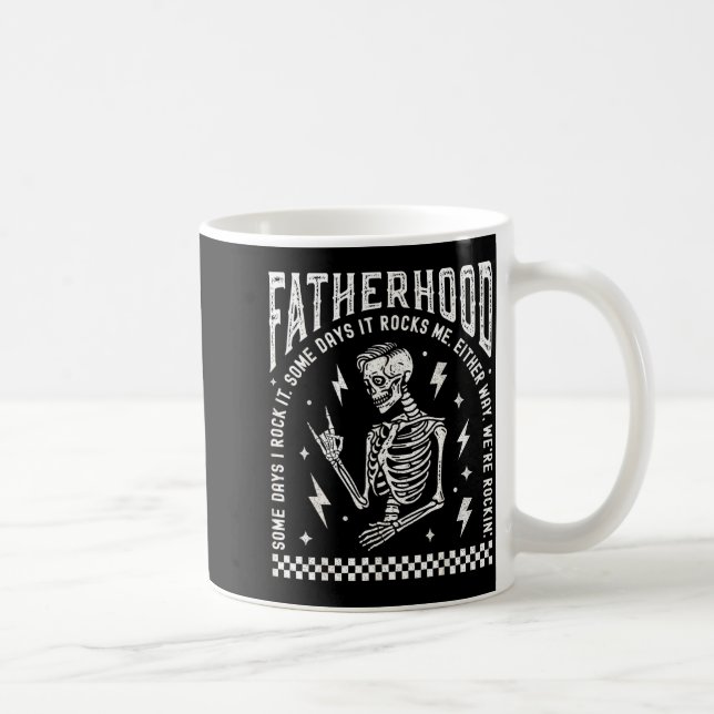 Fatherhood Some Days I Rock It Skeleton Dad Tour F Kaffeetasse (Rechts)