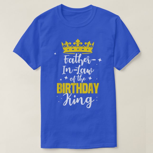 FatherInLaw of the Birthday King Party Crown Bday  T-Shirt (Design vorne)