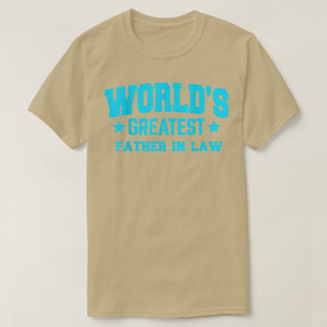 Fatherinlaw World's Greatest Blue T-Shirt (Design vorne)