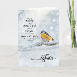 Father's Birthday 1 Corinthians Christian Verse Karte