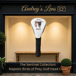 Father's Day "Best Dad" Hawk  Golf Headcover