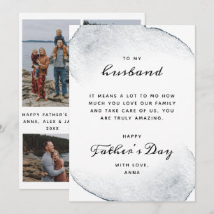 Father's Day Card for Husband From Wife Foto Feiertagskarte
